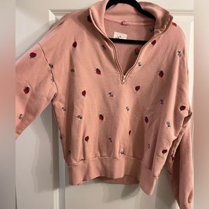 Lou and grey strawberry pullover